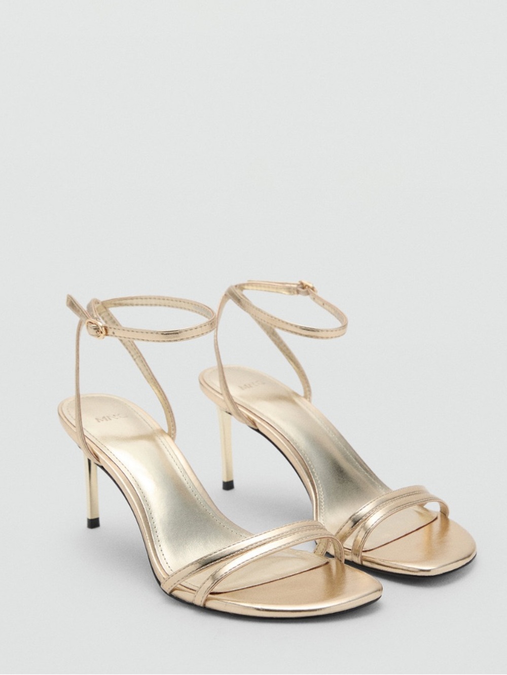 Mango Stiletto Heel Strappy Sandals Size 39 / 8.5
